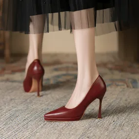 2025 1166-2 2025 new sexy pointed thin heels high heels women's waterproof table super high heels High heels