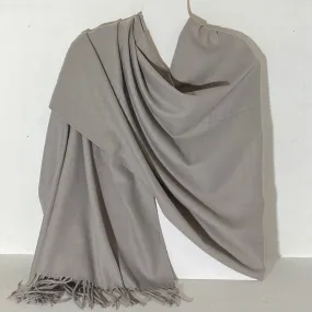 Aggie Cashmere Mix Wrap - Dove
