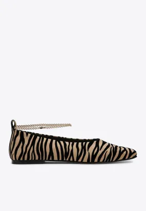 Augusta Zebra Print Ballet Flats
