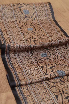 Black Banarasi Silk Lace ( 1 Mtr )