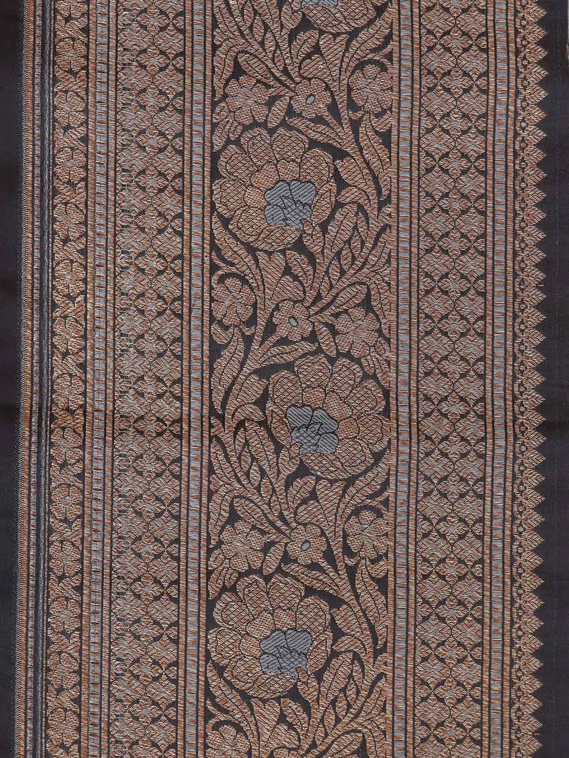 Black Banarasi Silk Lace ( 1 Mtr )