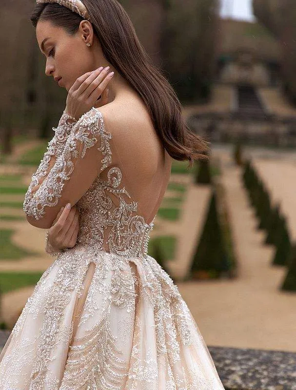 Chalk White Wedding Dress