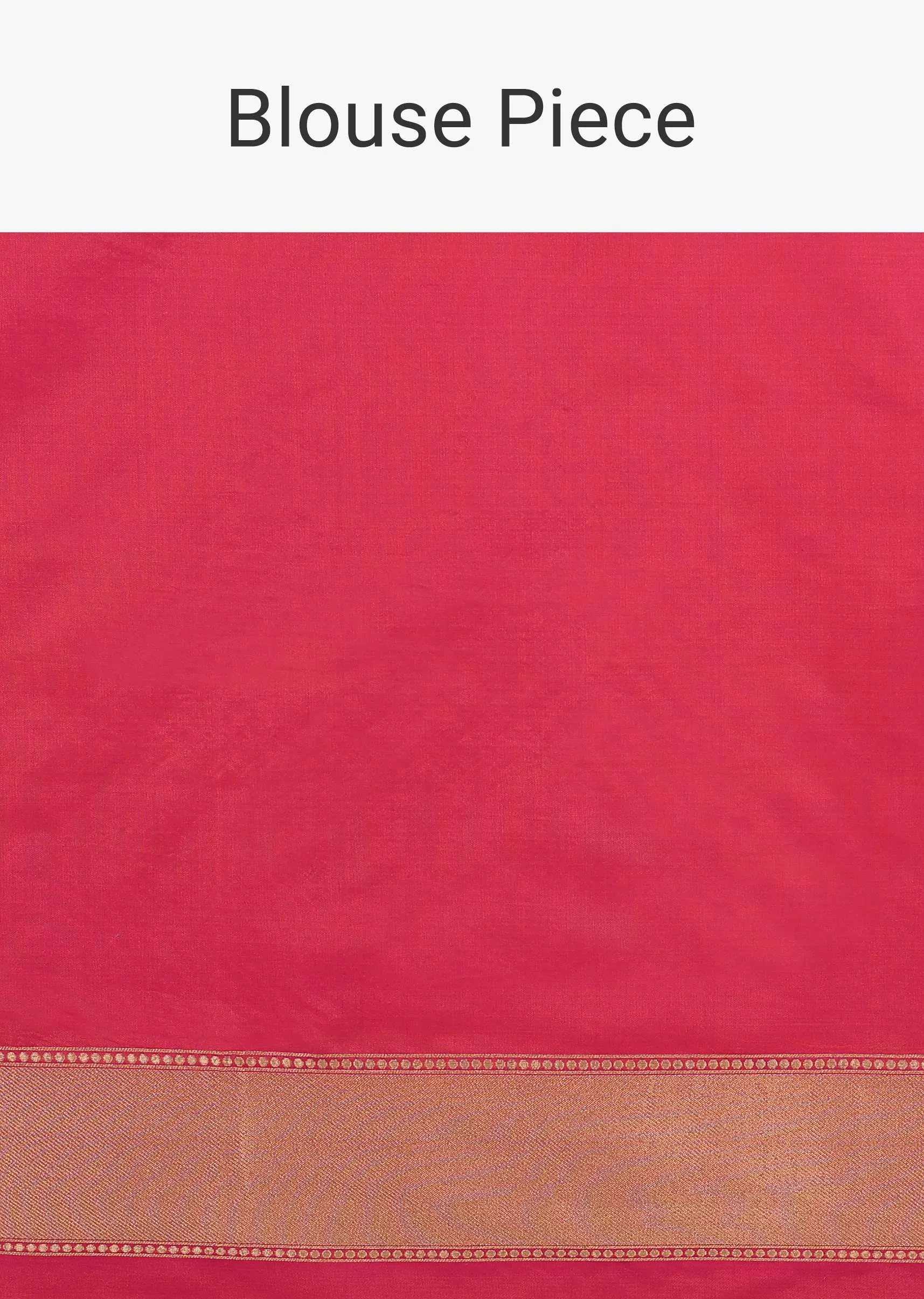 Cherry Pink Saree In Pure Banarasi Silk With An Orange Luminous Shade And Upada Zari Weave Floral Jaal Work