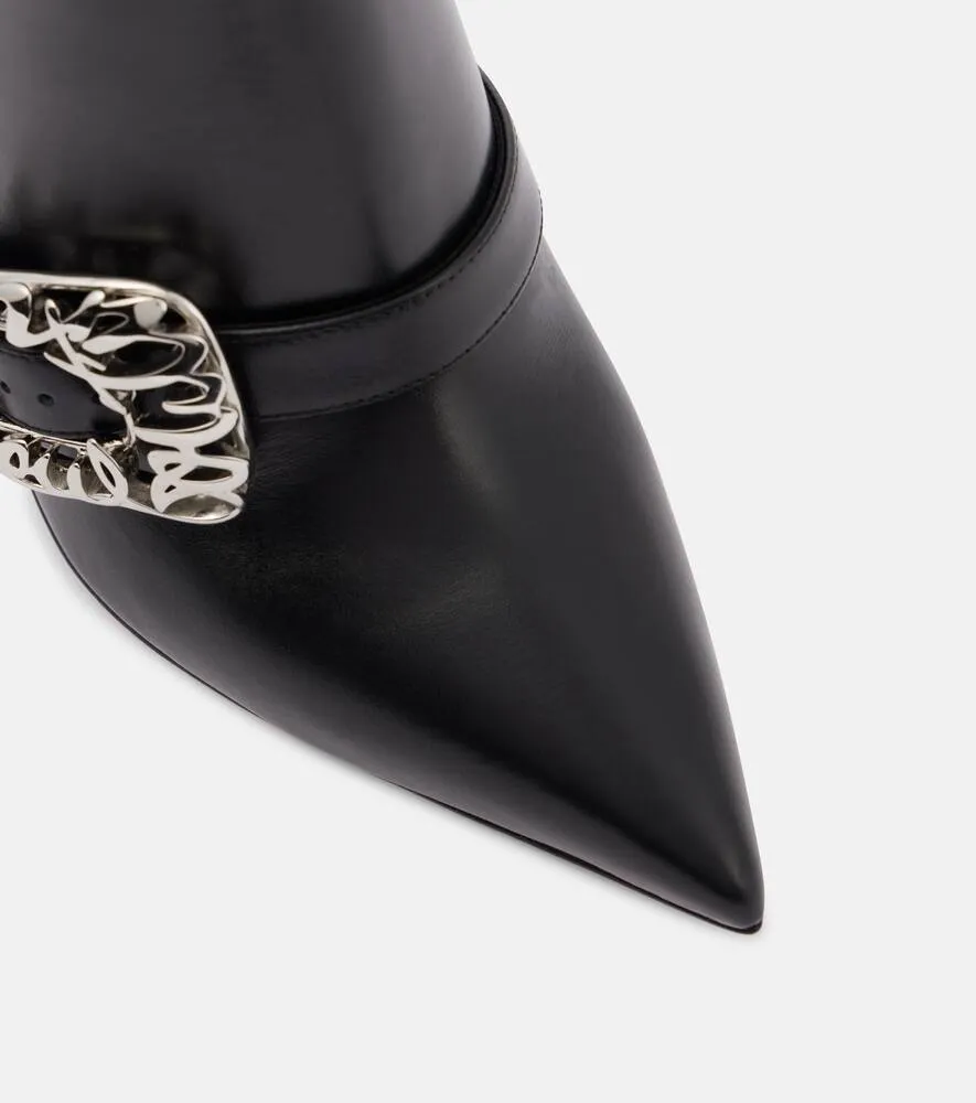 Christian Louboutin Giddylina 100 leather ankle boots