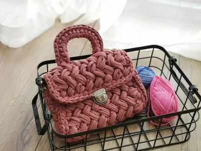 Christmas Gift Casual Solid Hand-woven Women Handbags Cotton Crochet Handmade Women Shoulder Messenger Bag Chian Females Totes Ladies Hand Bags