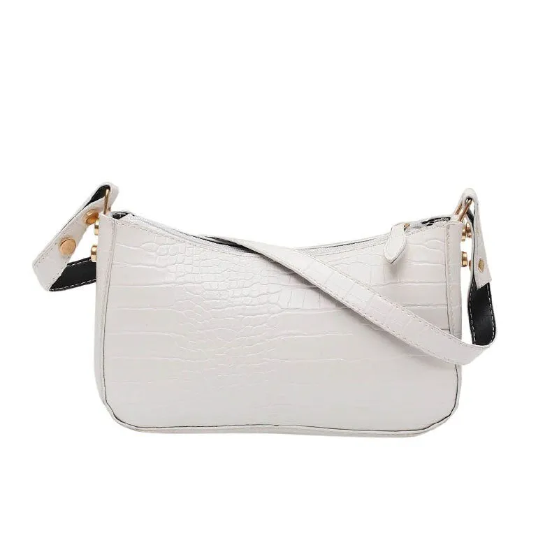 Christmas Gift New Trend Women's Bags 2021 Fashion All-match Shoulder Bag Messenger Bag PU Leather Zipper Baguette Luxury Designer Handbags