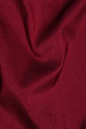 Cranberry Red Silk Shantung 54" Fabric