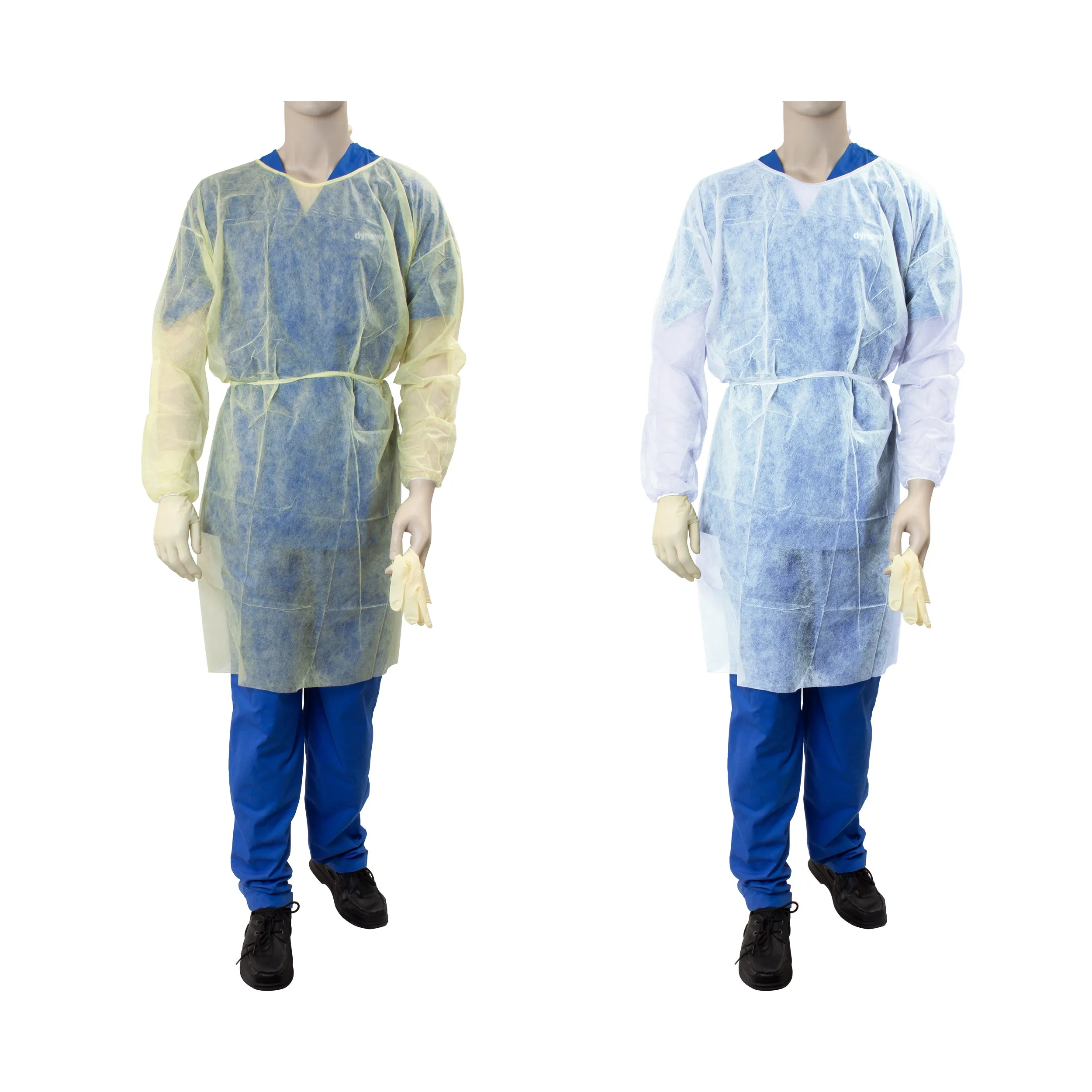 Dynarex - Isolation Gown Fluid Resistant Universal, Yellow