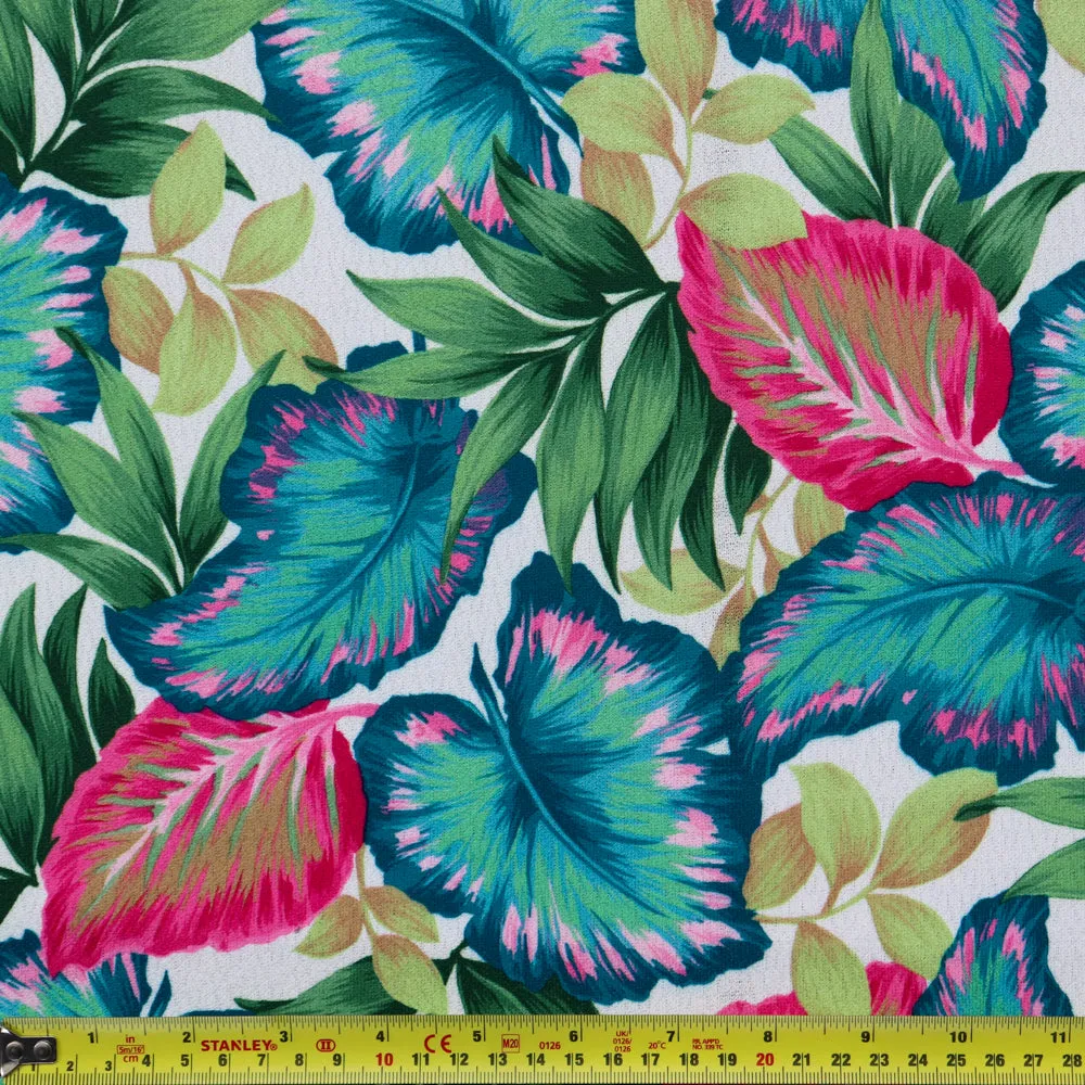 FS1139 Tropical Palm Waffle Fabric