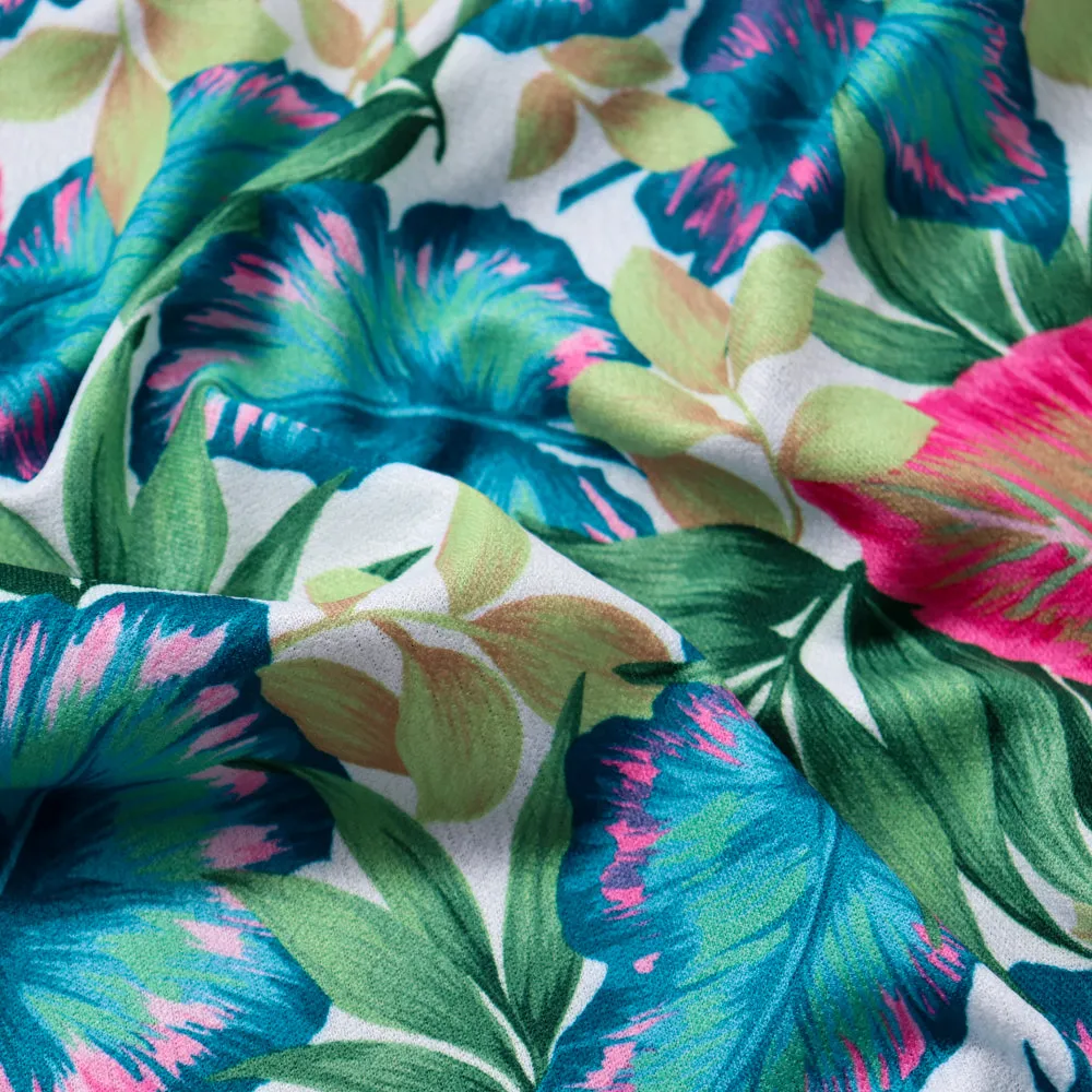 FS1139 Tropical Palm Waffle Fabric