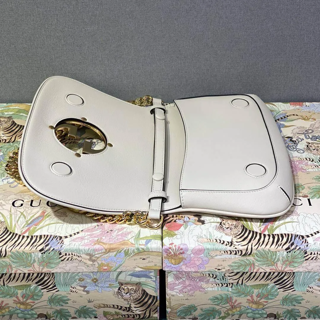 GG Blondie shoulder bag white