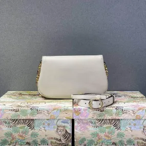 GG Blondie shoulder bag white