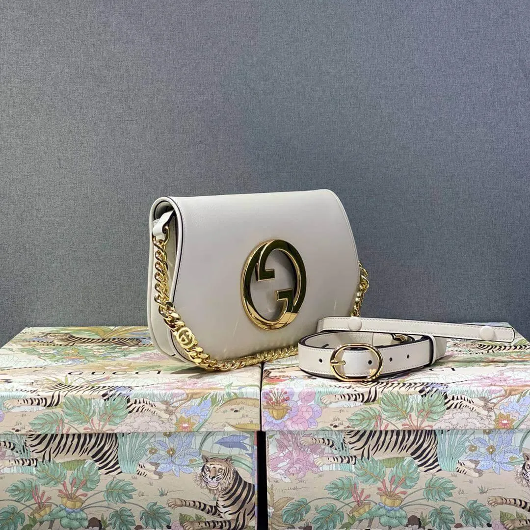 GG Blondie shoulder bag white