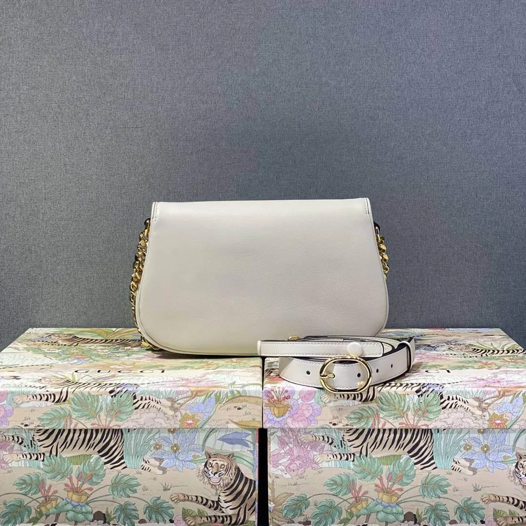GG Blondie shoulder bag white