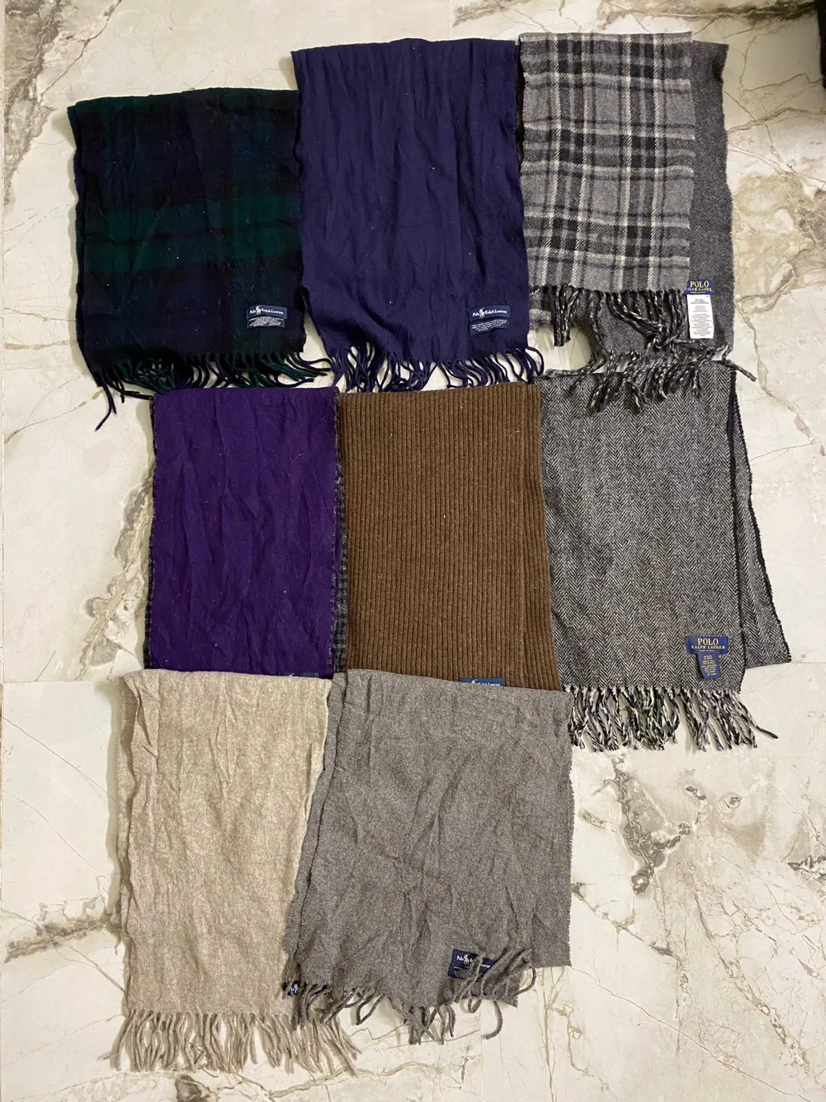Grade A Ralph Lauren Scarves/ Mufflers Pack of 16