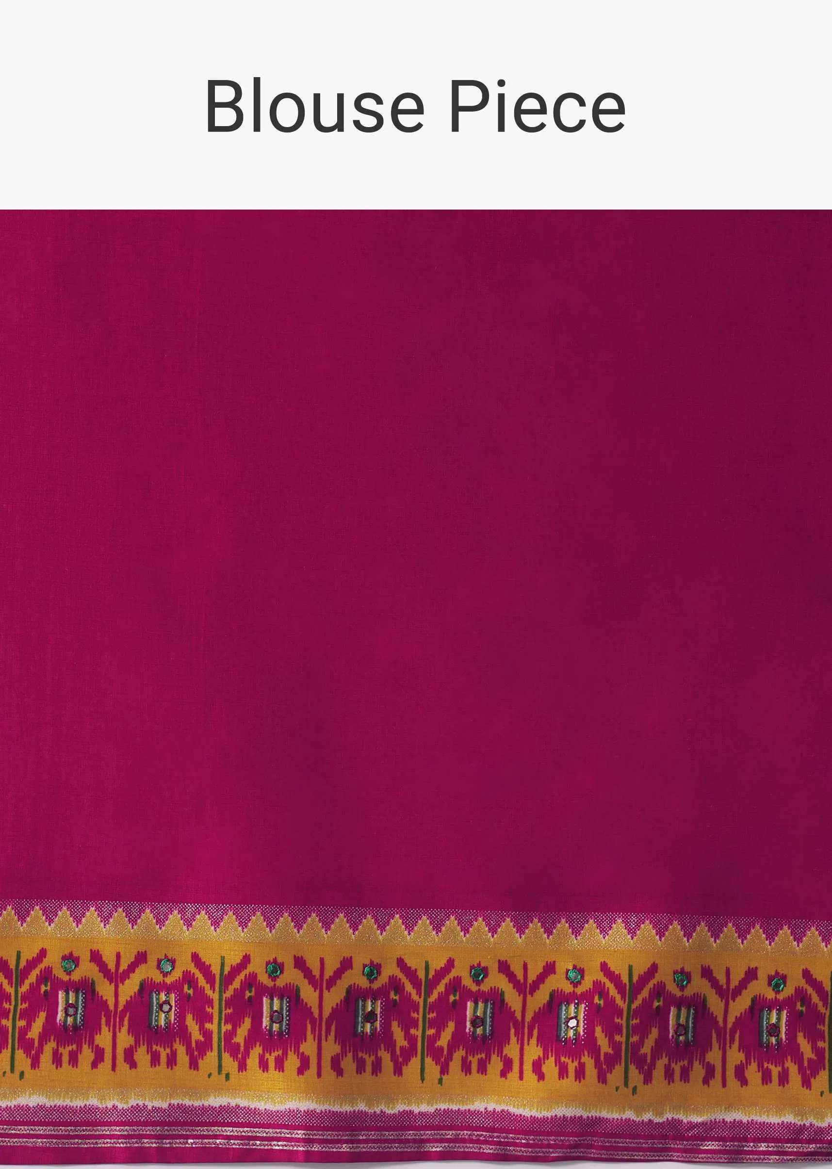 Grey Embroidered Festive Patola Printed Saree In Dola Silk