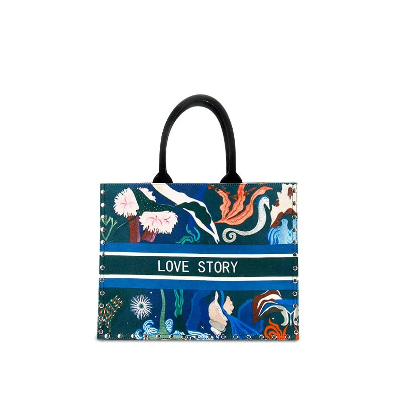 High Quality Women Canvas Handbags Tote Bags Famous Brands Laides Shoulder Messenger Bags Fashion Crossbody Bags for Women New