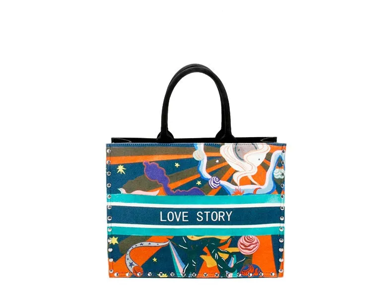 High Quality Women Canvas Handbags Tote Bags Famous Brands Laides Shoulder Messenger Bags Fashion Crossbody Bags for Women New