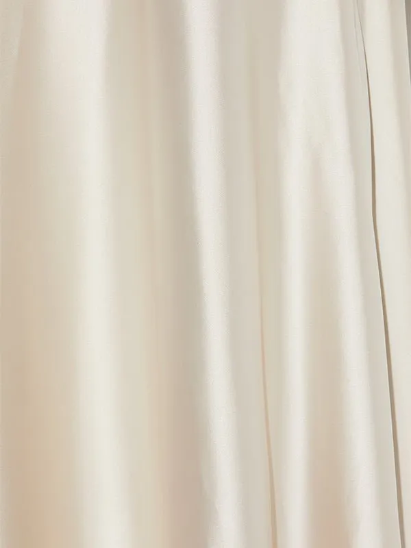 India Champagne Halter Gown