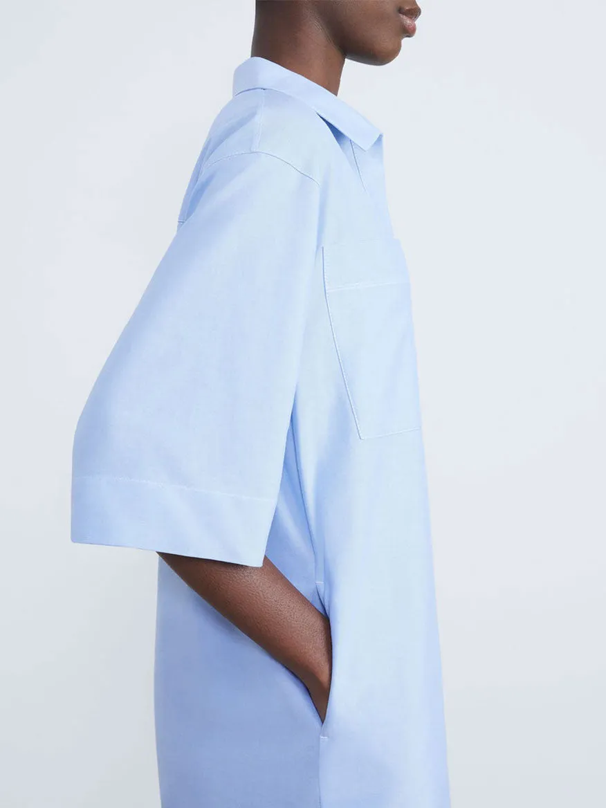 Lafayette 148 New York Cotton Poplin Shirtdress in Hydrangea