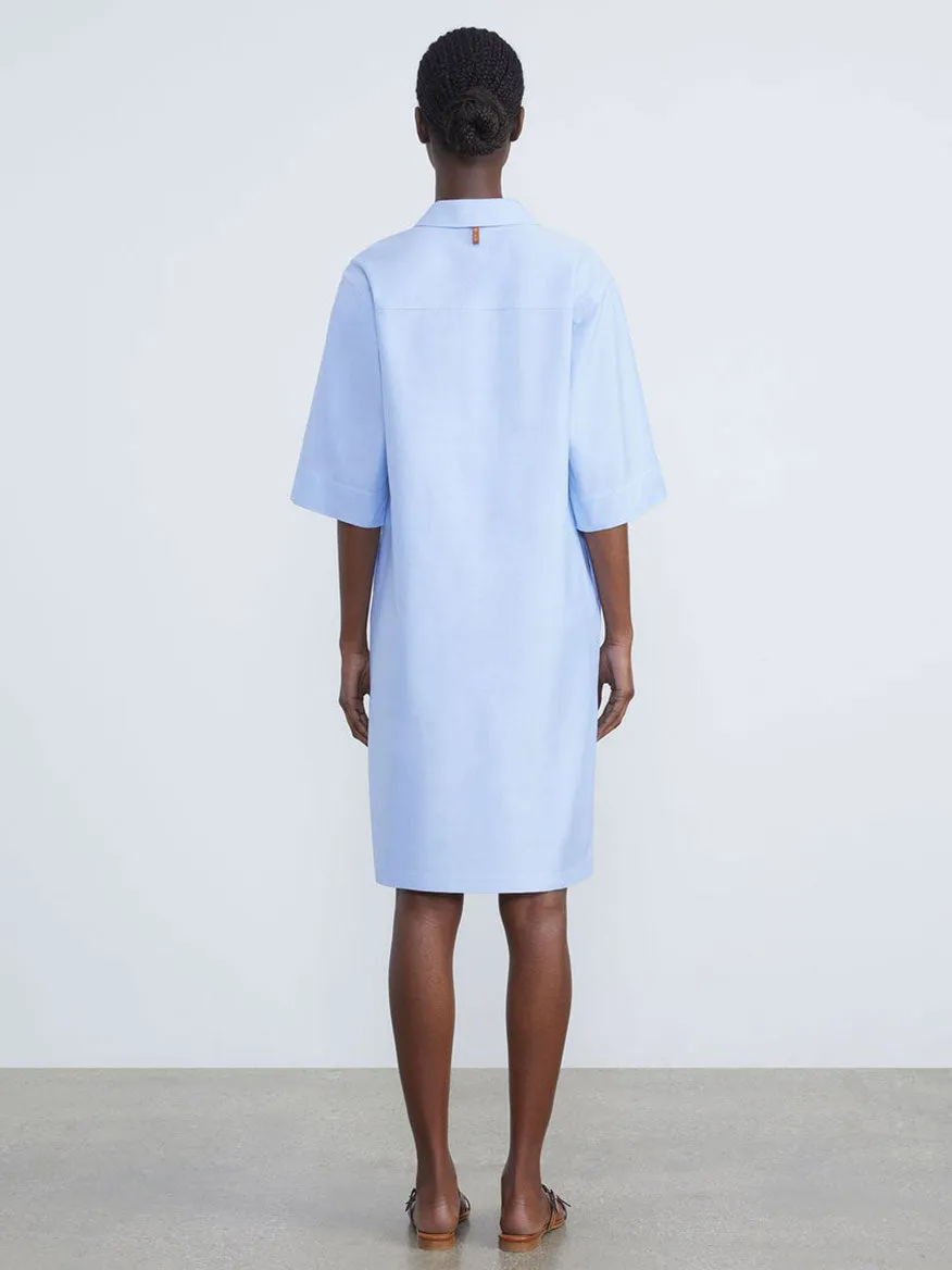 Lafayette 148 New York Cotton Poplin Shirtdress in Hydrangea