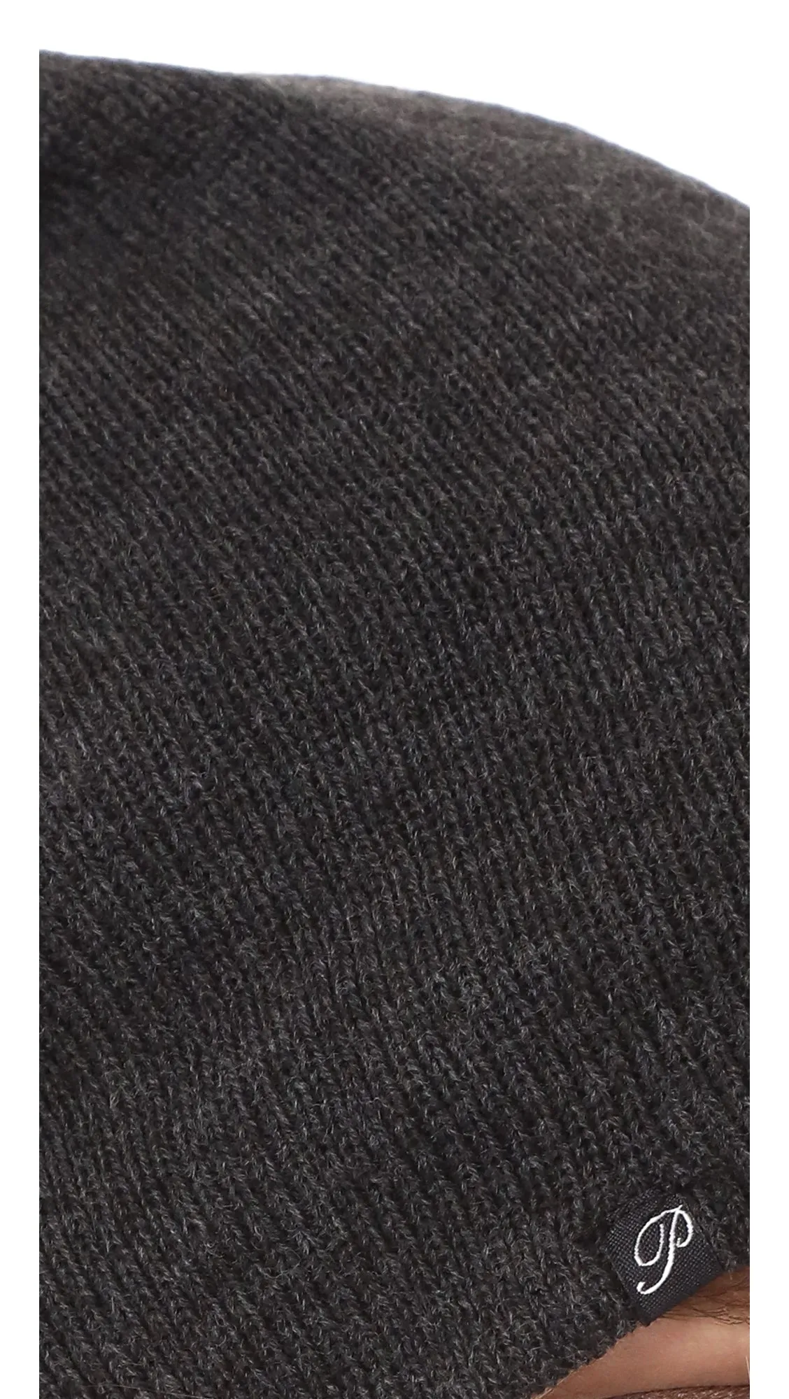 Plush Barca Slouchy Fleece Lined Beanie Charcoal