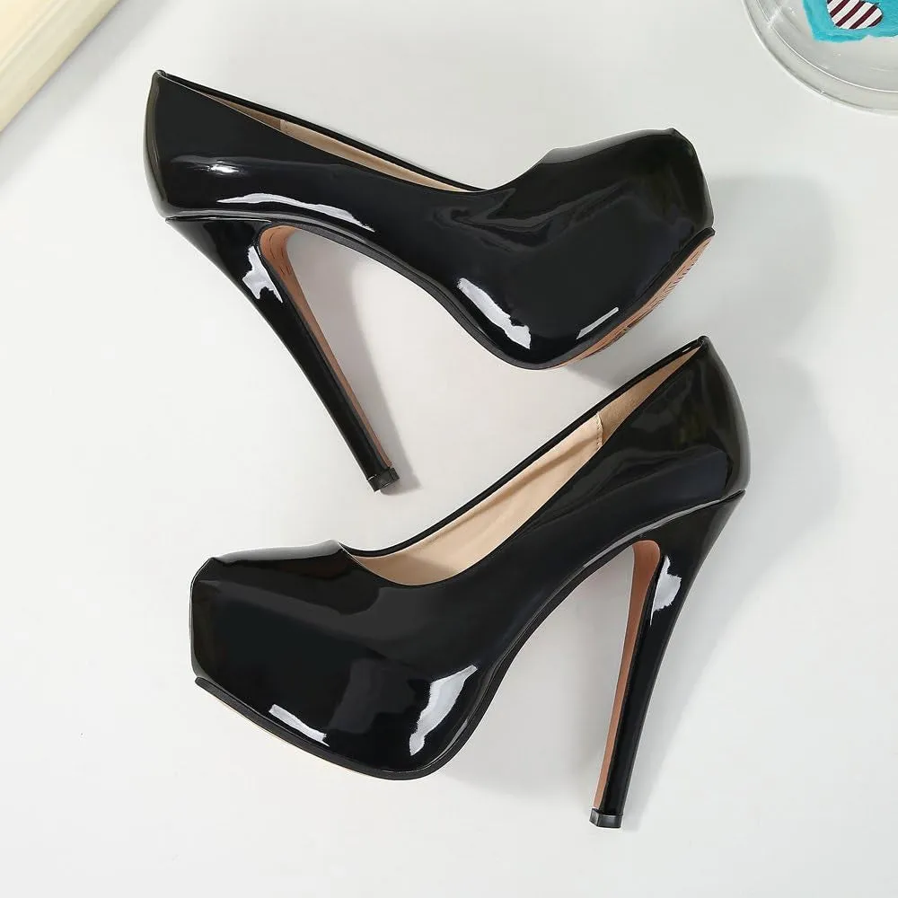 "Step Up Your Fashion Game with Chic OCHENTA Women's Platform Slip-On High Heels!"