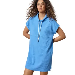 Roll Sleeve Seamed Dress