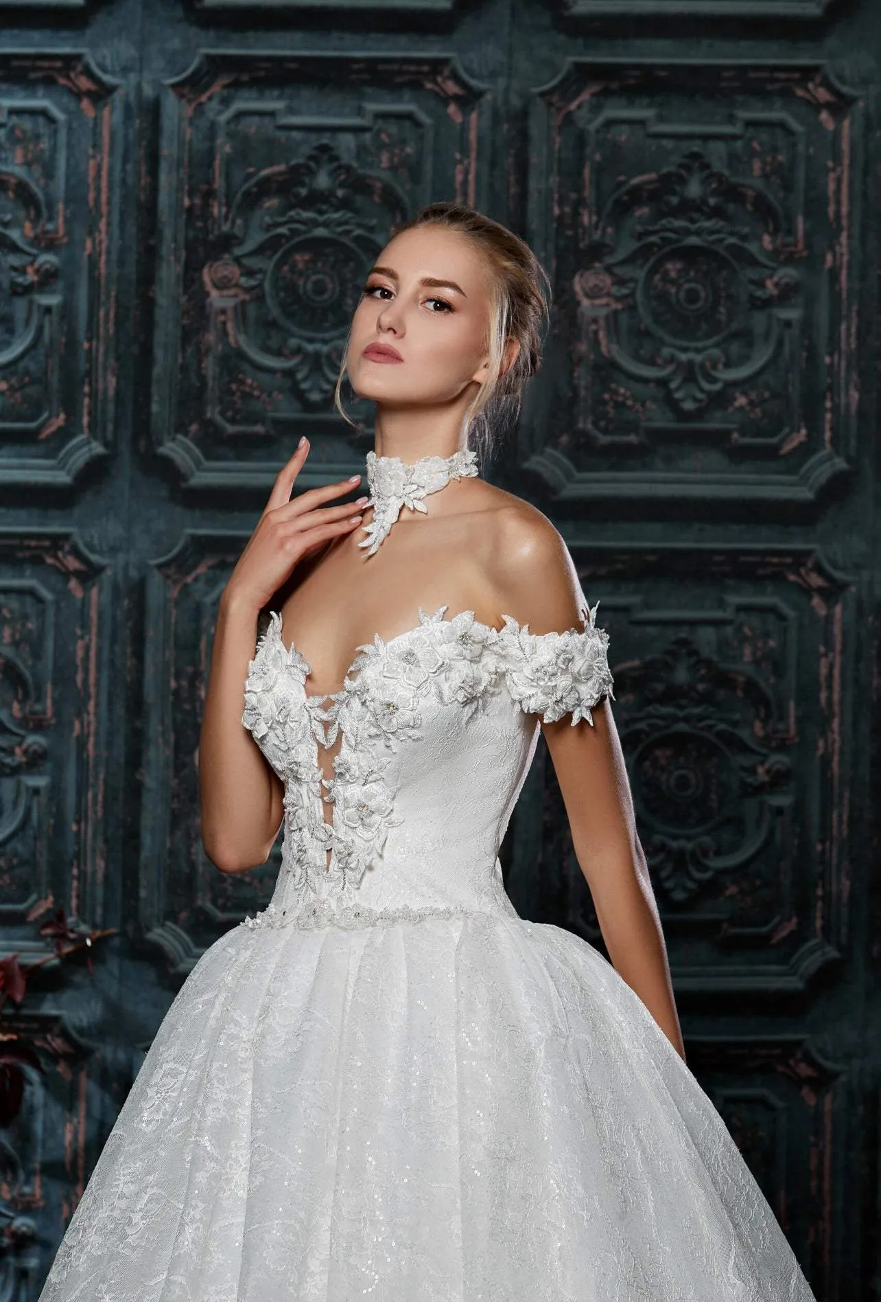 Rose White Wedding Dress