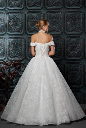 Rose White Wedding Dress