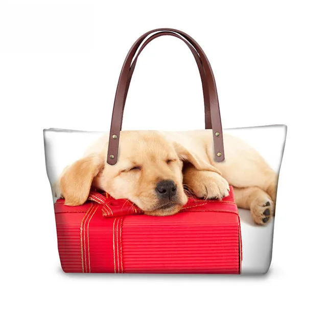 Shih Tzu Women Handbag, Shoulder Bag, Casual Tote for Ladies, Pugs, Female Totes