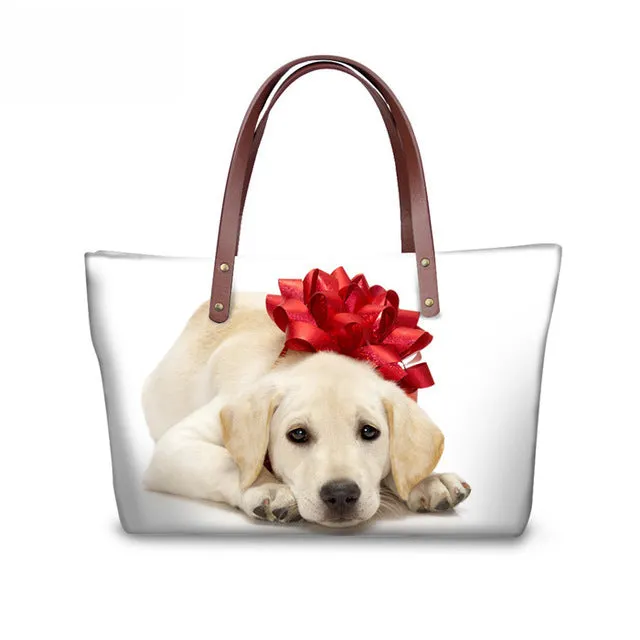 Shih Tzu Women Handbag, Shoulder Bag, Casual Tote for Ladies, Pugs, Female Totes
