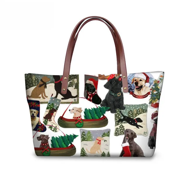 Shih Tzu Women Handbag, Shoulder Bag, Casual Tote for Ladies, Pugs, Female Totes