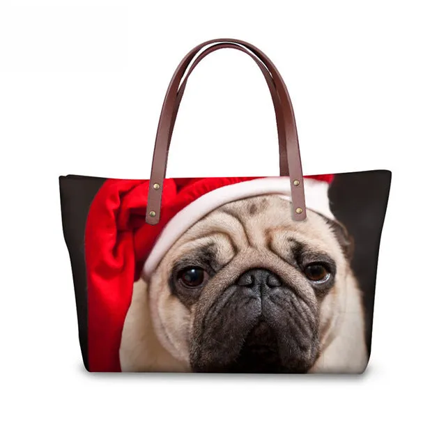 Shih Tzu Women Handbag, Shoulder Bag, Casual Tote for Ladies, Pugs, Female Totes