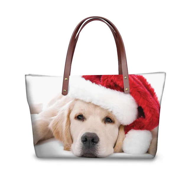 Shih Tzu Women Handbag, Shoulder Bag, Casual Tote for Ladies, Pugs, Female Totes