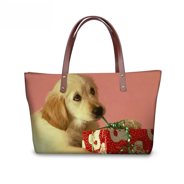 Shih Tzu Women Handbag, Shoulder Bag, Casual Tote for Ladies, Pugs, Female Totes