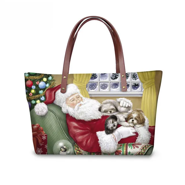 Shih Tzu Women Handbag, Shoulder Bag, Casual Tote for Ladies, Pugs, Female Totes