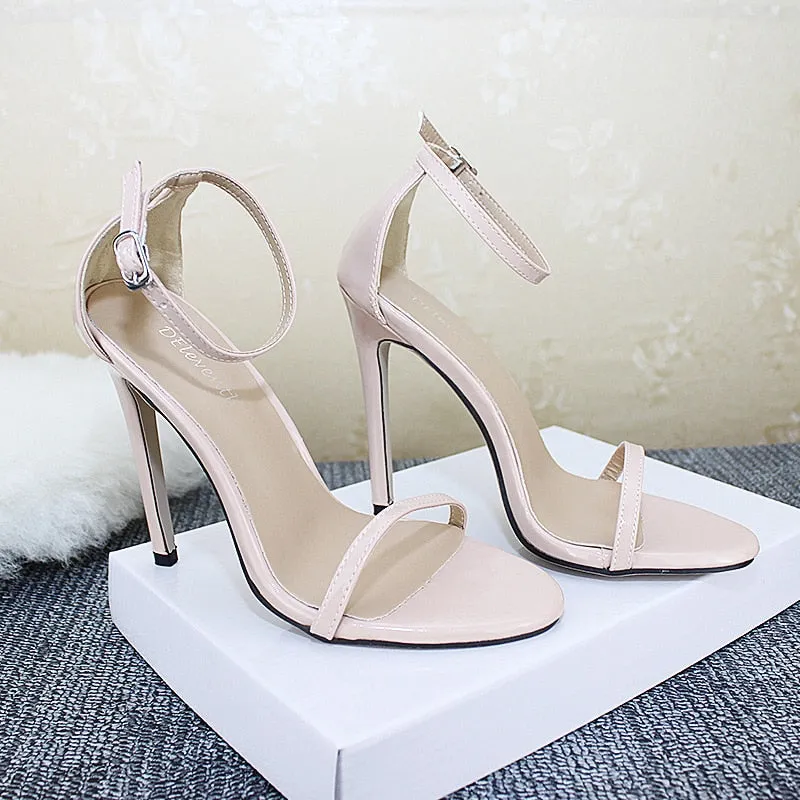 Summer High Heels Side Buckle