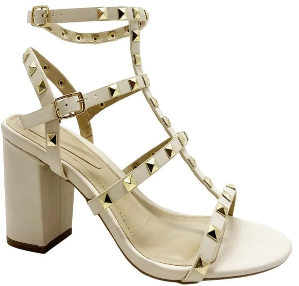 SUSIE-20 Studded Heeled Sandals