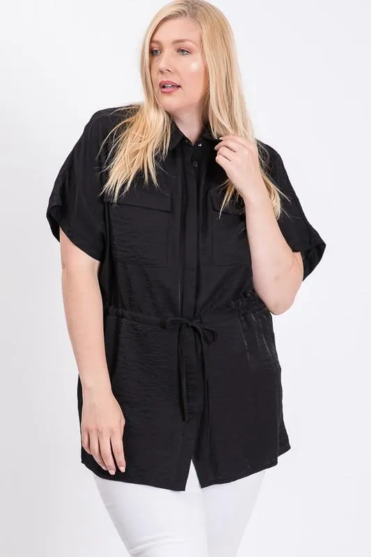 Tunic Shirt W/ Elastic Waist