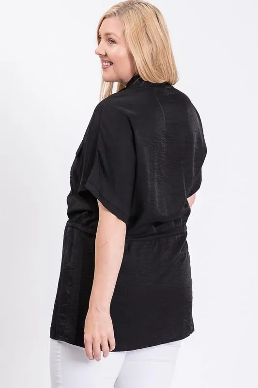 Tunic Shirt W/ Elastic Waist