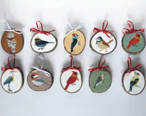 Winter Birds Christmas Ornament